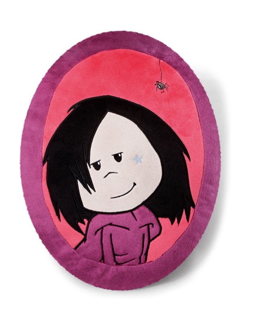 

Nici 35970 Подушка Miss Moonville с пауком овальная плюшевая подушка 32x39см