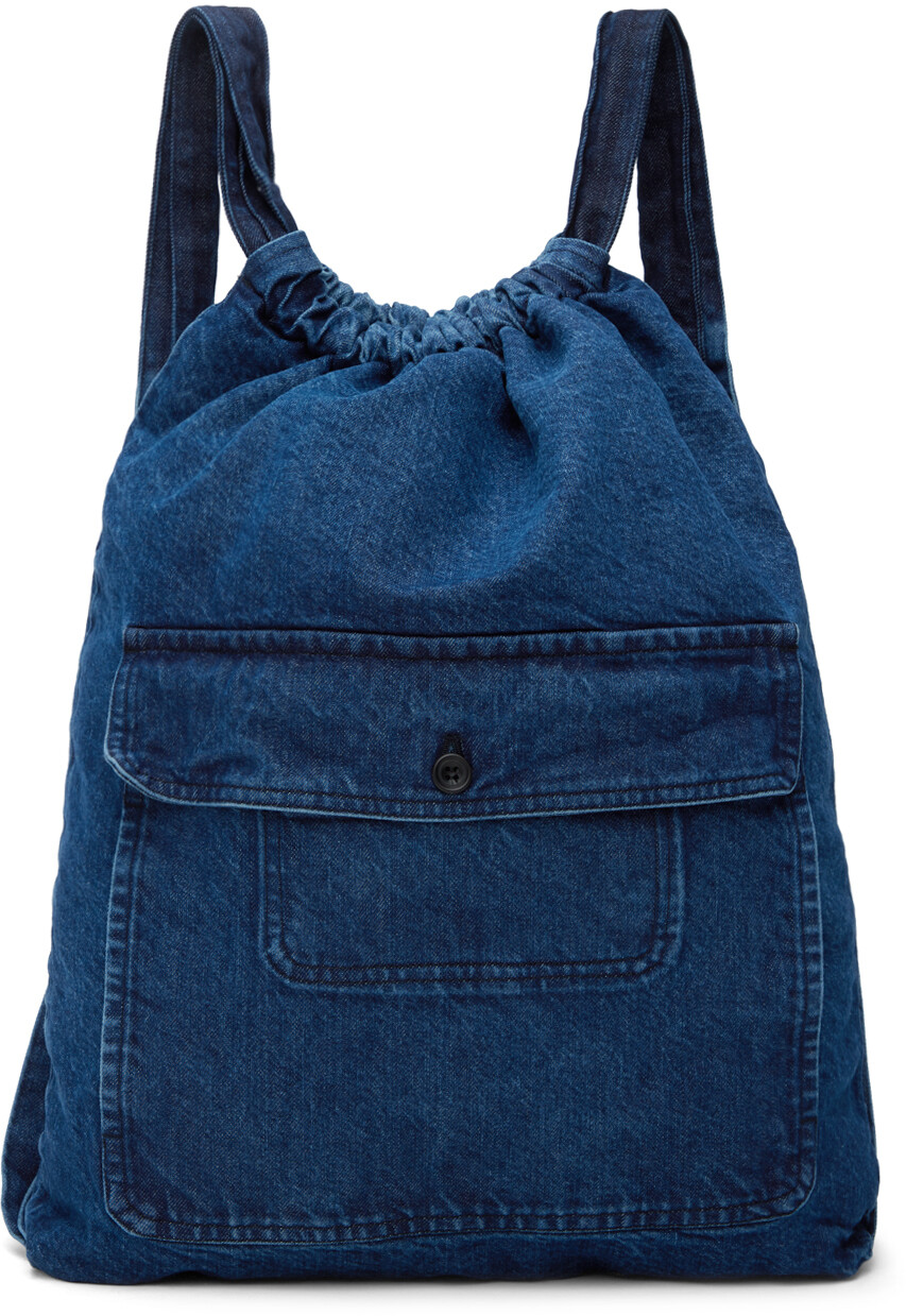 

Синий рюкзак O-Project Jan-Jan Van Essche, Washed blue