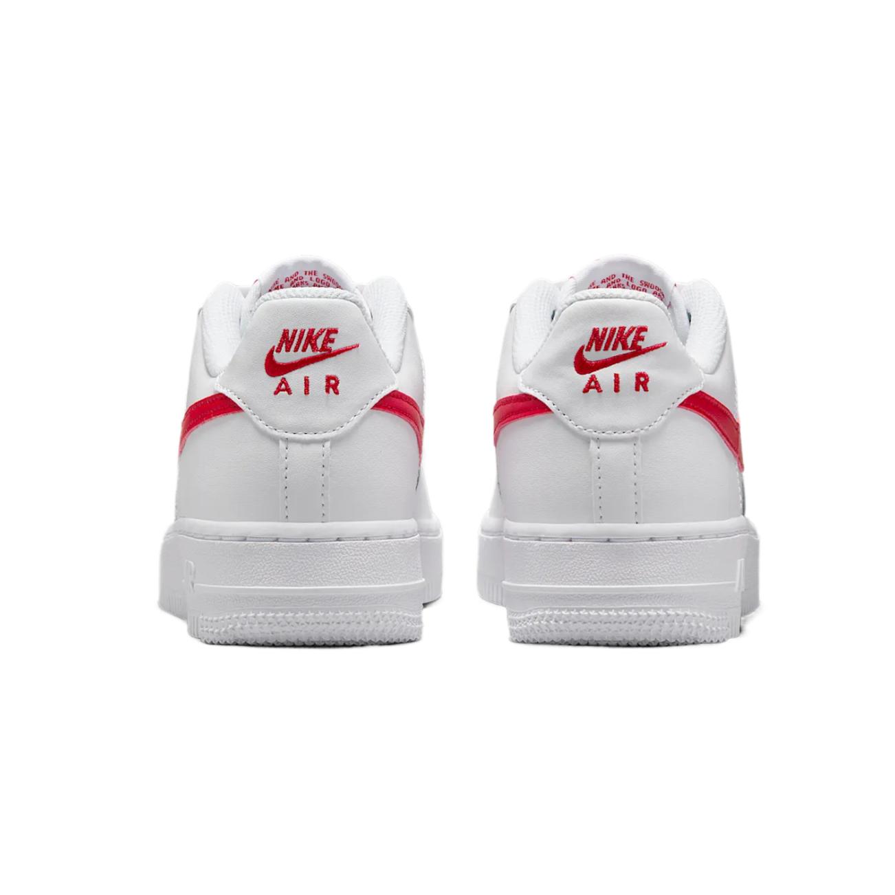 Nike Кроссовки для скейтбординга Air Force 1 Lv8 Abrasion Resistant низкие детские White/University Red — фото 4