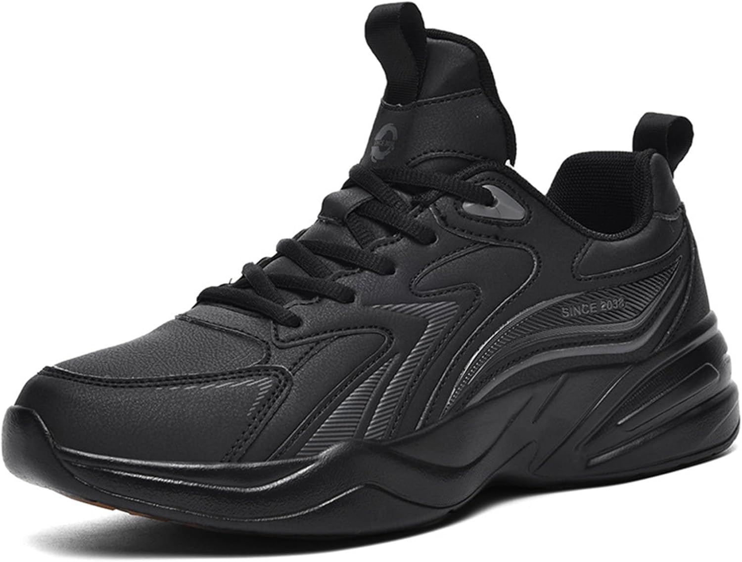 

Мужские кроссовки для бега, повседневные, удобные, легкие, дышащие, противоскользящие, для осени и зимы, теплые, спортивные, для походов и прогулок Generic, черный