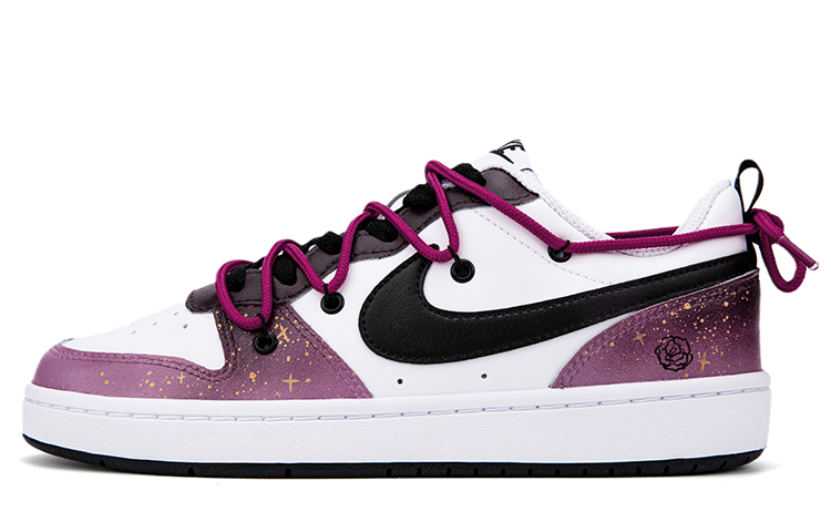 

Кроссовки Nike Court Borough Series Skateboard Shoes Women's Low-Top White Purple Red