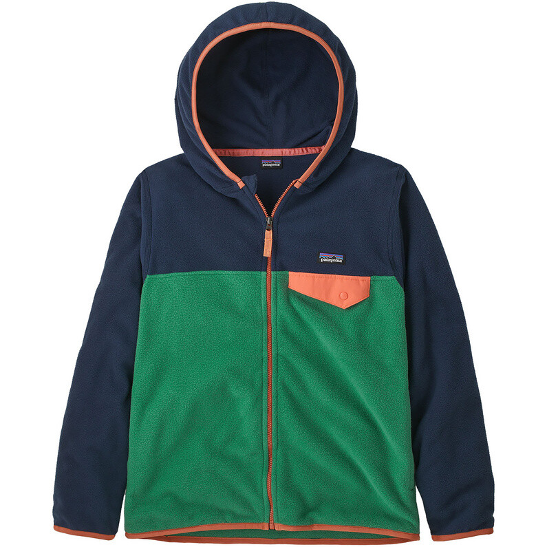 

Детская куртка Micro D Snap-T Patagonia, зеленый