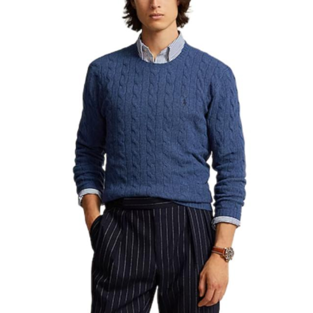 Polo Ralph Lauren Трикотажный свитер мужской небесно-голубой Sky Blue — фото 3