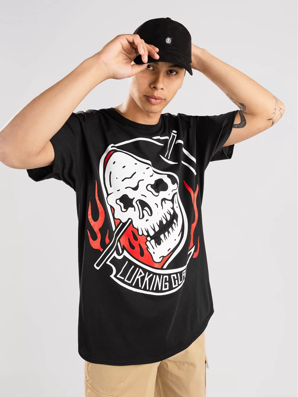 

Определенная футболка XL Lurking Class, черный