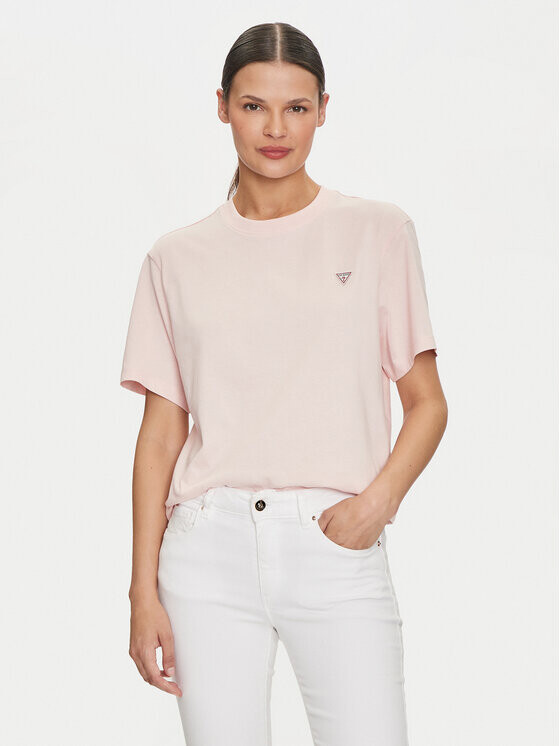 

Футболка стандартного кроя Guess, розовый