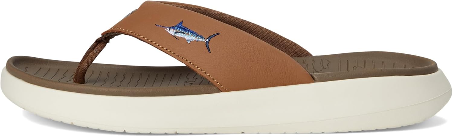 Сандалии Columbia mens Pfg Boatside Fish Flip, Dark Truffle/Elk — фото 4