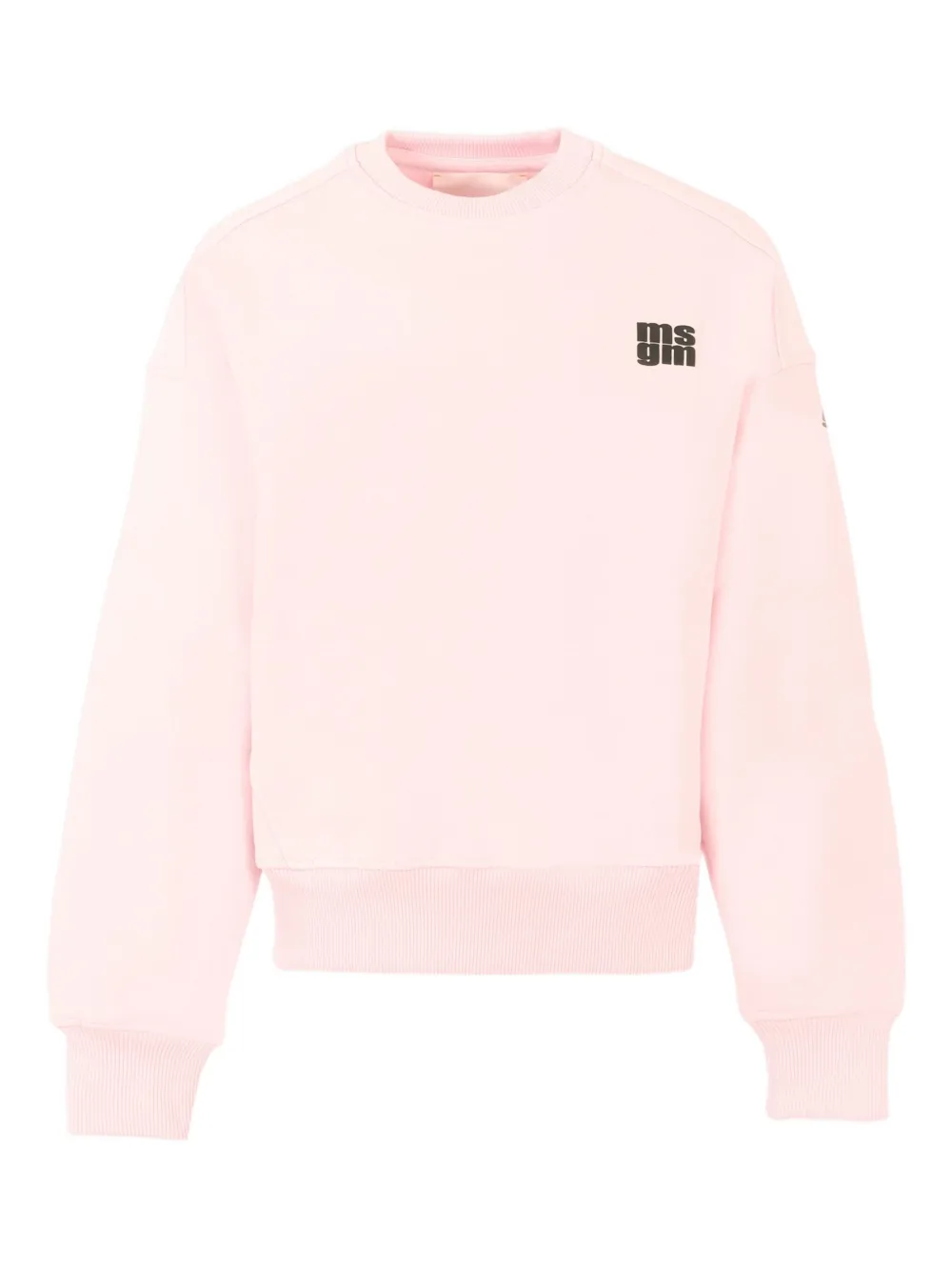

Толстовка с круглым вырезом и логотипом MSGM Kids, розовый