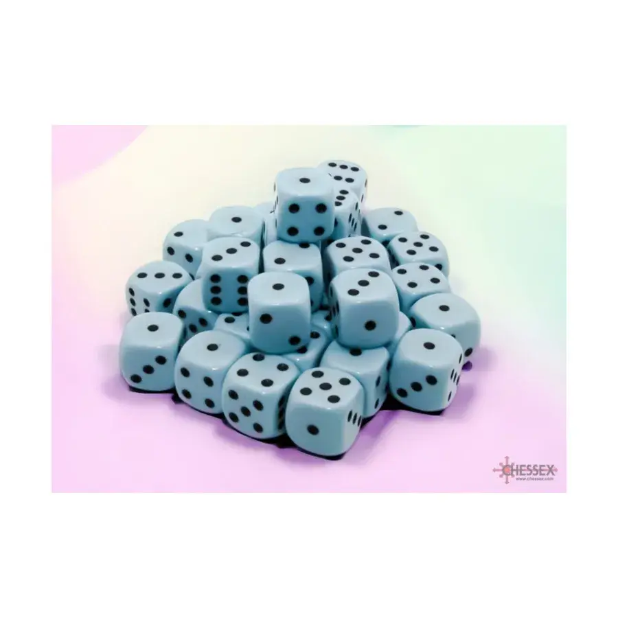 

d6 12 мм Синий с черным (36), Dice - Opaque Pastel (Chessex)