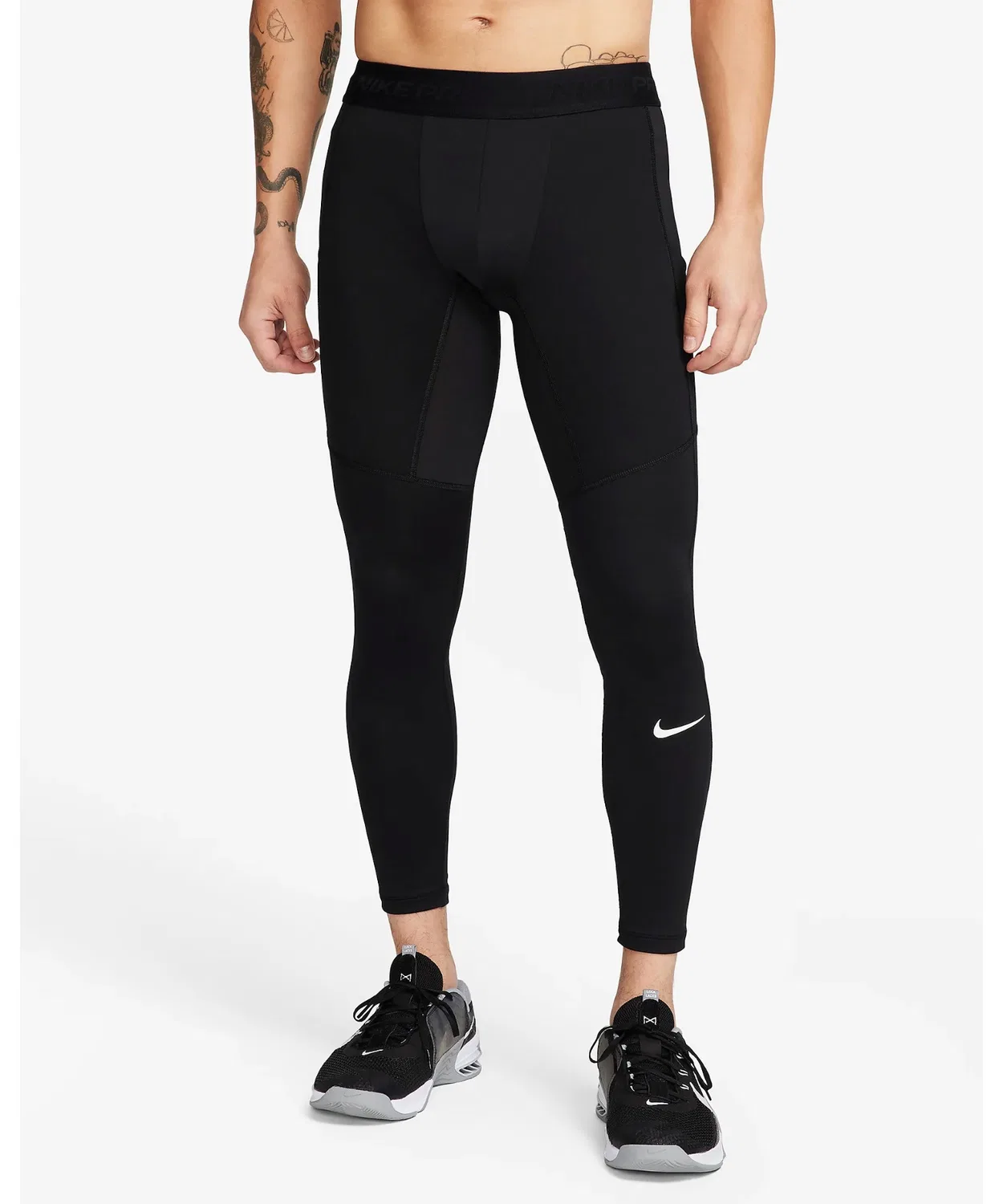 Термолегинсы Nike Pro Warm, чёрные — фото 3