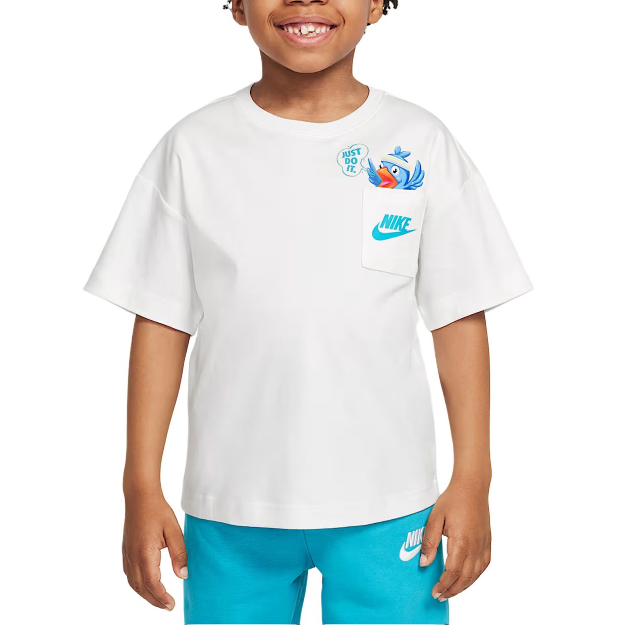 Nike Футболка Sail белая для детей 3-7 лет — фото 3