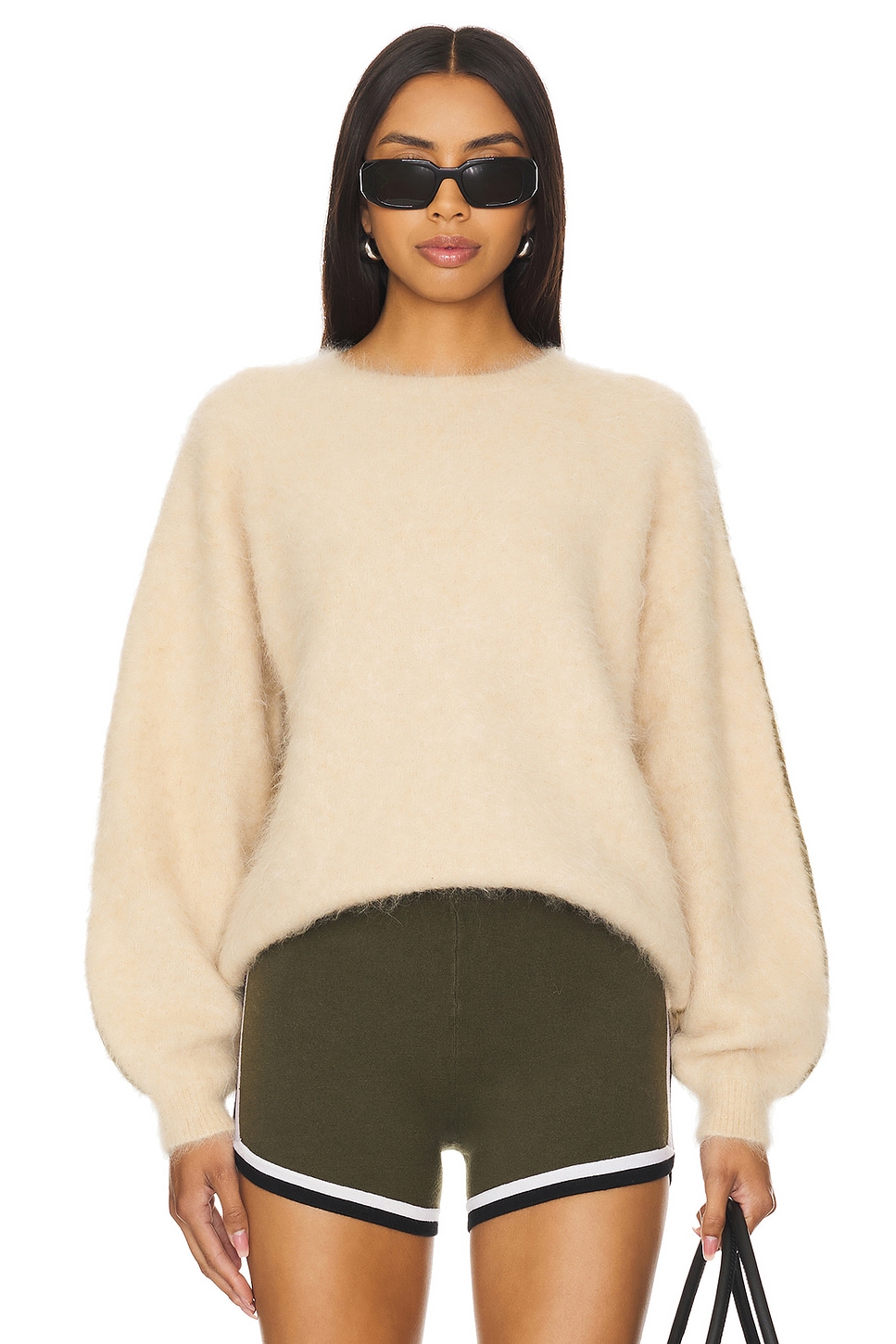 

Свитер из чесаной альпаки Nagnata, цвет bisque