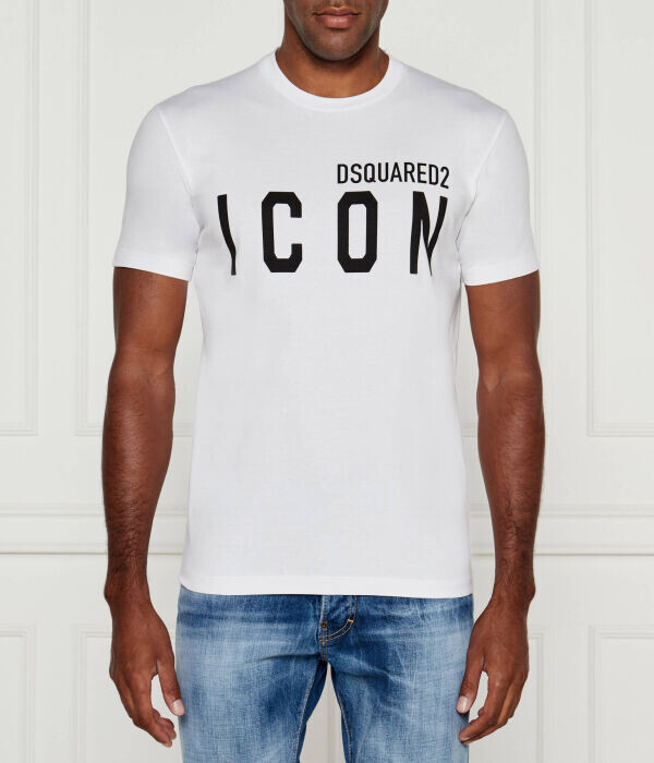 

Футболка Dsquared2 Icon, белый / черный