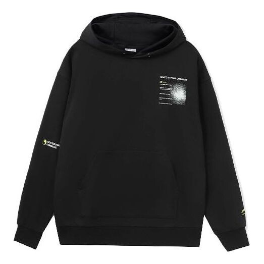 

Толстовка с капюшоном с рисунком скейтборда Li-Ning, черный