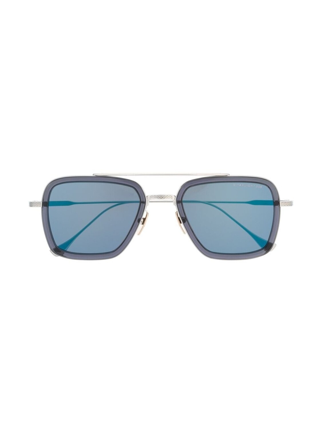 

Dita Eyewear солнцезащитные очки Flight в квадратной оправе, серебристый
