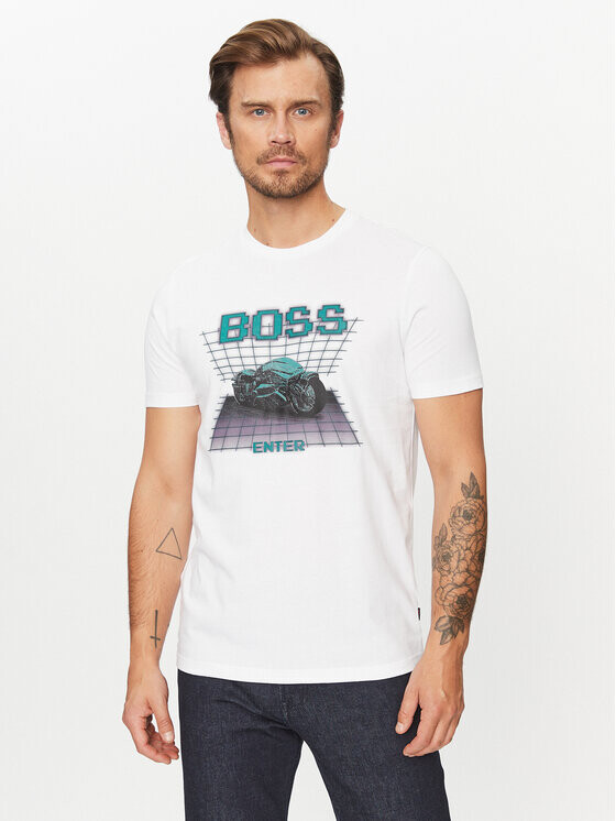 

Футболка стандартного кроя Boss, белый
