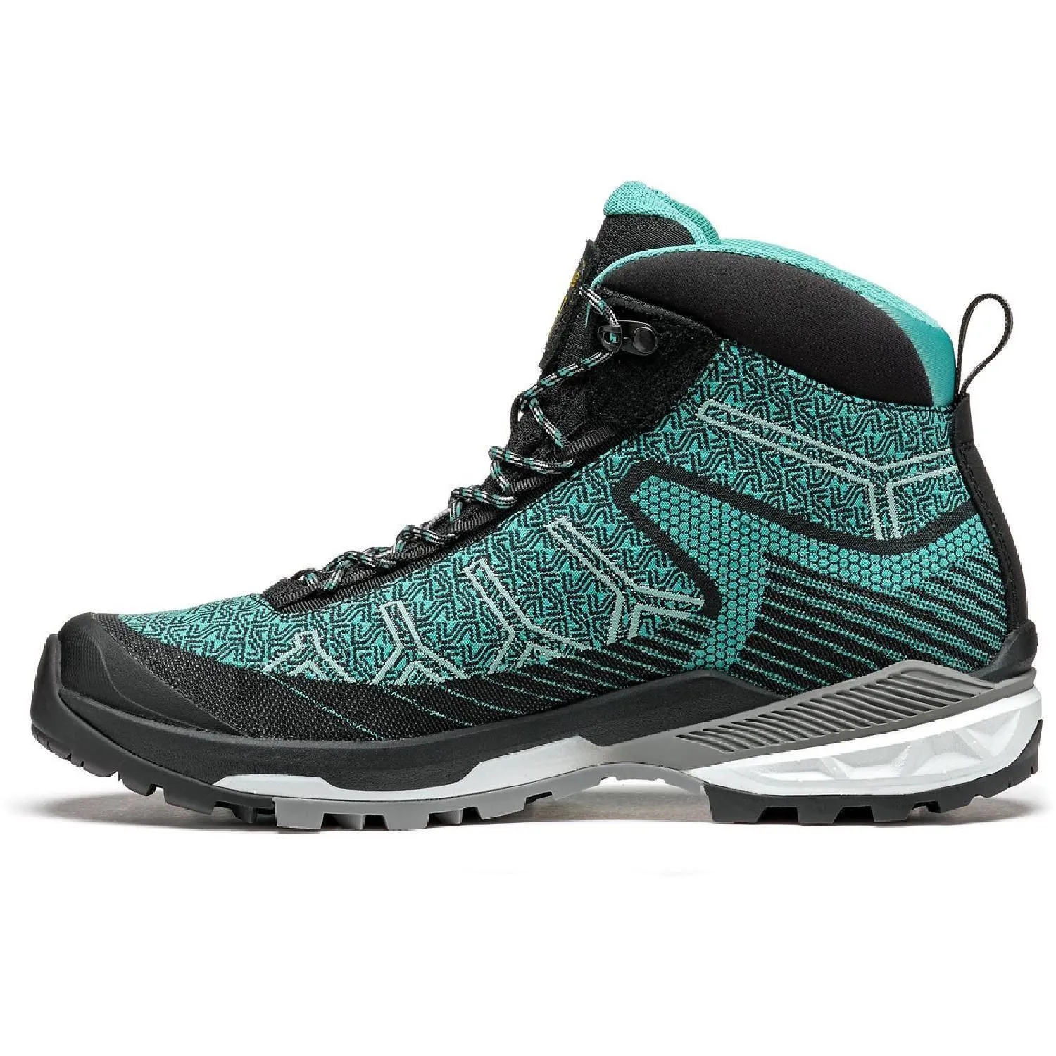 Женские треккинговые ботинки Falcon EVO Jacquard GV Asolo, Black/Aqua Green — фото 2