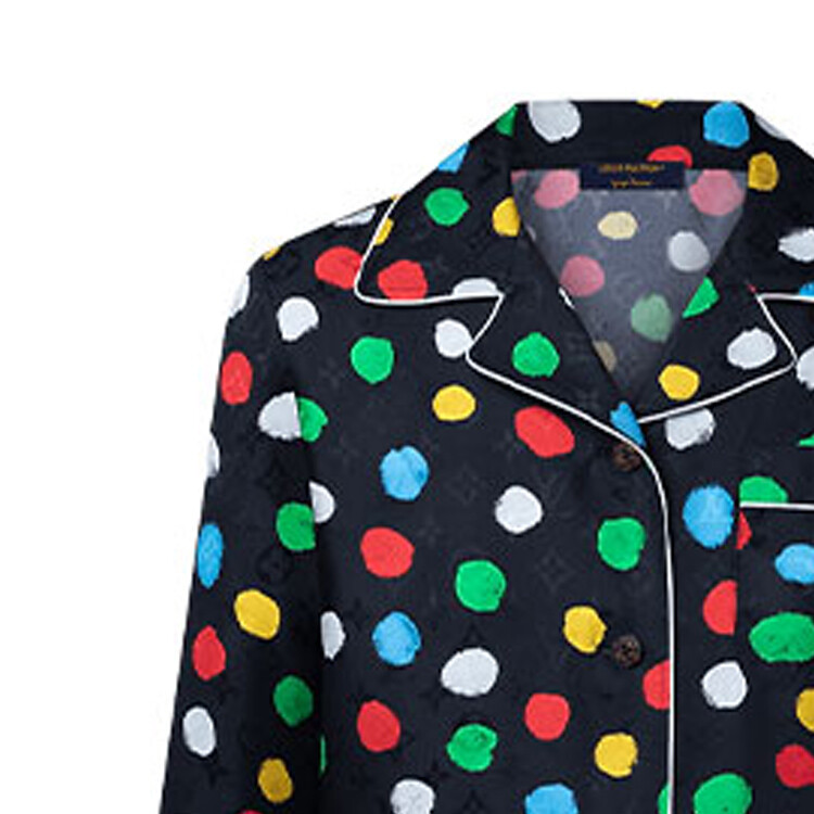 Футболка Yayoi Kusama X женская черная Louis Vuitton — фото 2