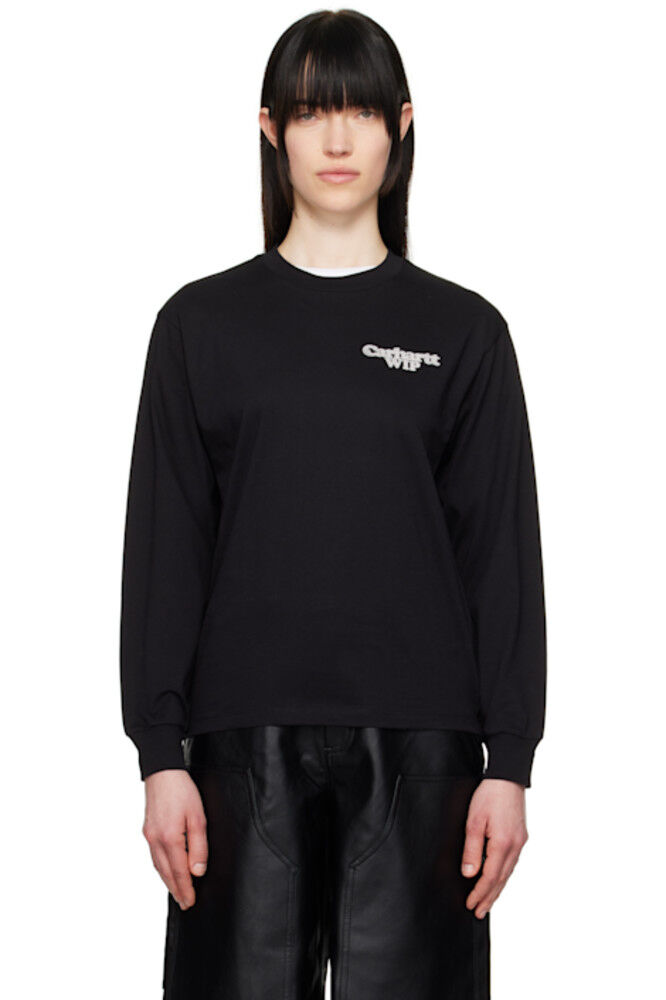 

Черная футболка с длинным рукавом Chain Link Carhartt Work In Progress