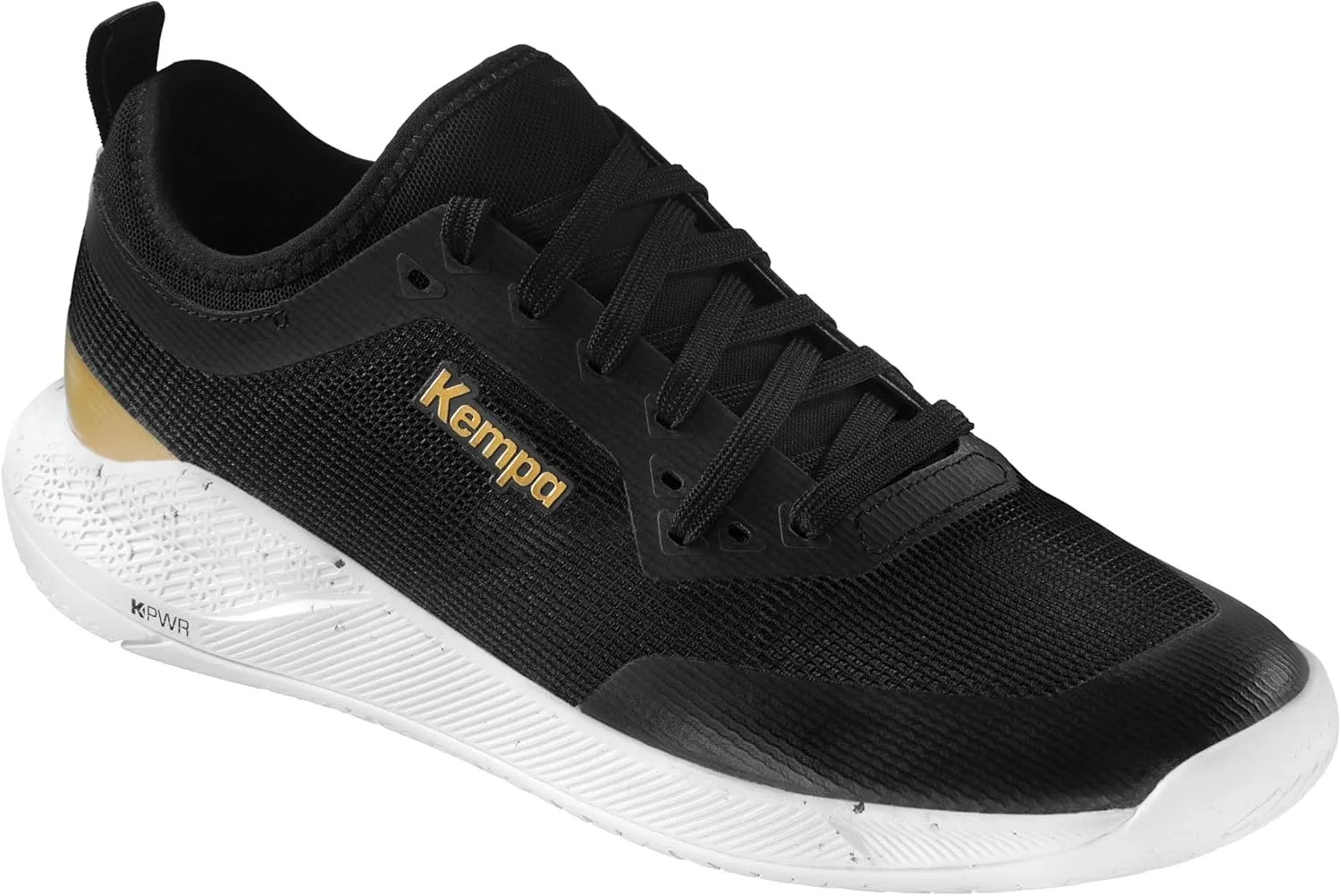 Kempa Мужские гандбольные кроссовки Kourtfly, белый/черный/золотой