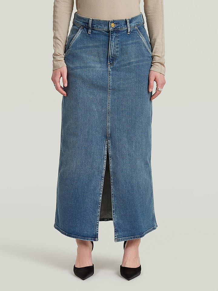 

G-Star Джинсовая юбка синего цвета