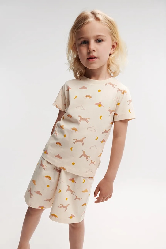 

Детская пижама Ilford Printed Pyjamas Set Liewood, бежевый