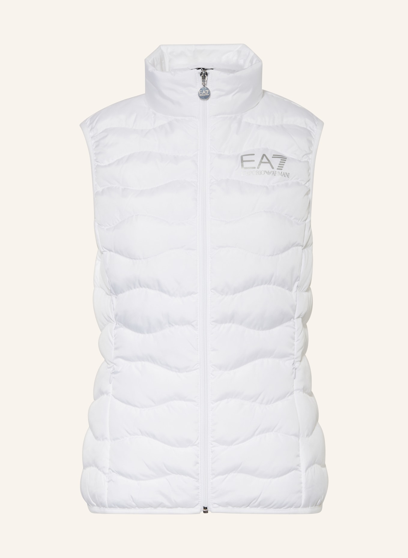 

Тканый функциональный жилет-бомбер Ea7 Emporio Armani, белый