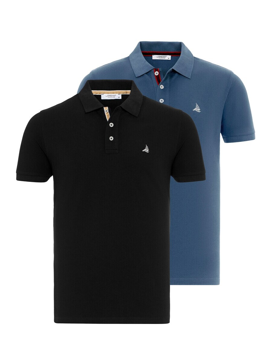

Рубашка поло By Diess Collection Shirt, цвет dusty blue/black