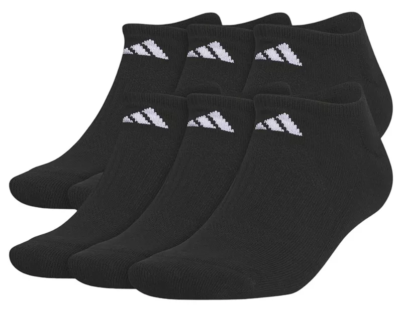 

Комплект из 6 носков унисекс Performance Adidas No Show, черный/белый