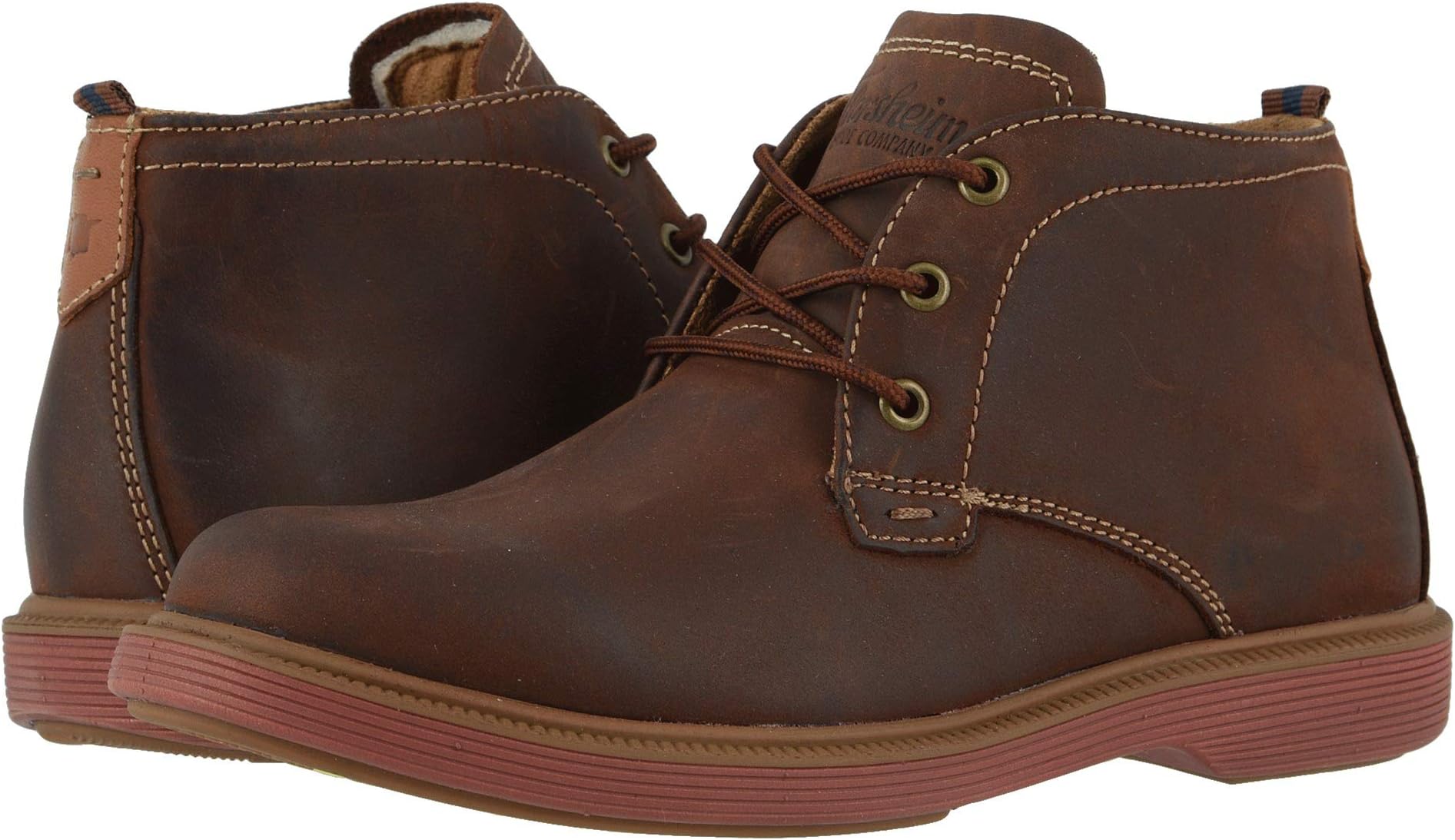 

Ботинки Supacush Chukka, Jr. Florsheim, цвет Brown Crazy Horse/Brick Sole