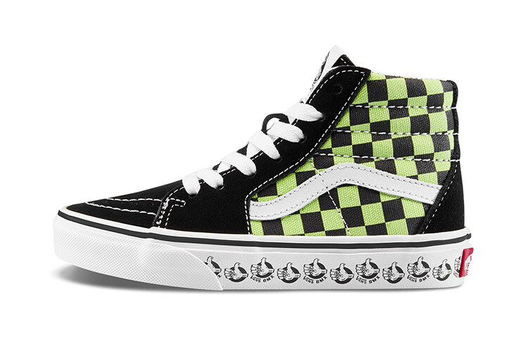

Кроссовки Vans Sk8 BMX -Hi Zip Kids 'Black Sharp Green'