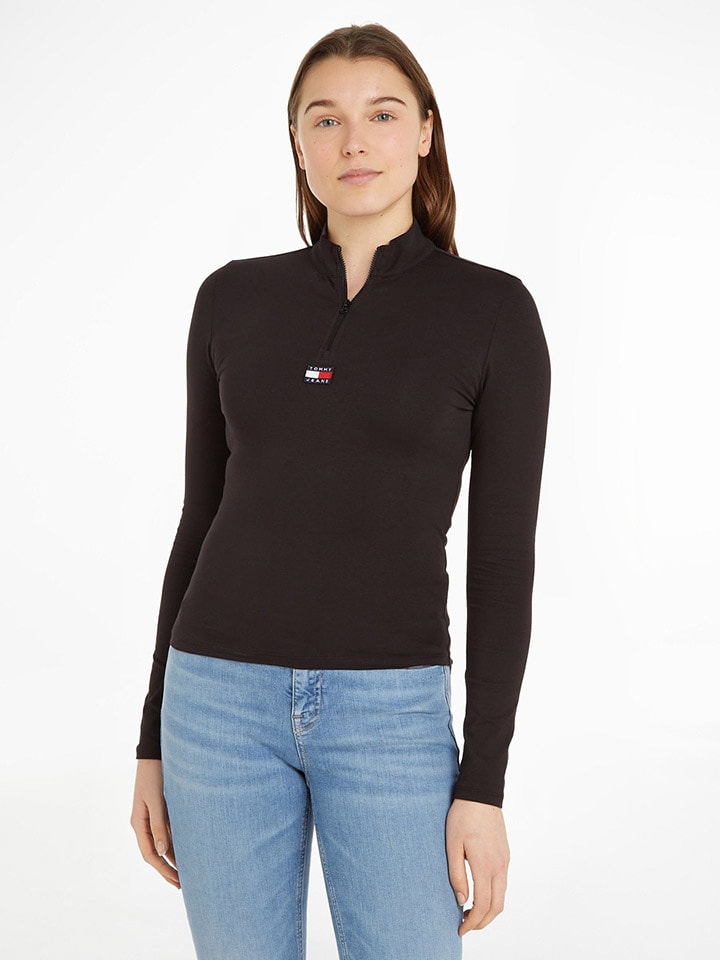 

Рубашка с длинным рукавом TOMMY JEANS, черный