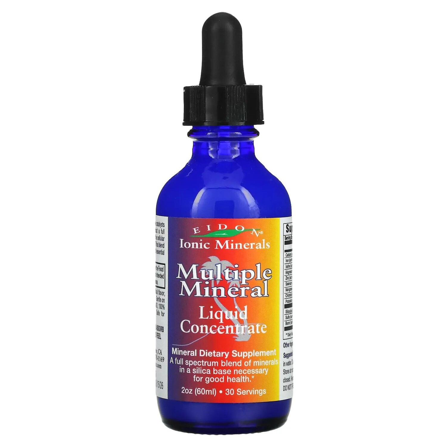 

Eidon Mineral Supplements Мультиминералы жидкий концентрат 2 унции (60 мл)
