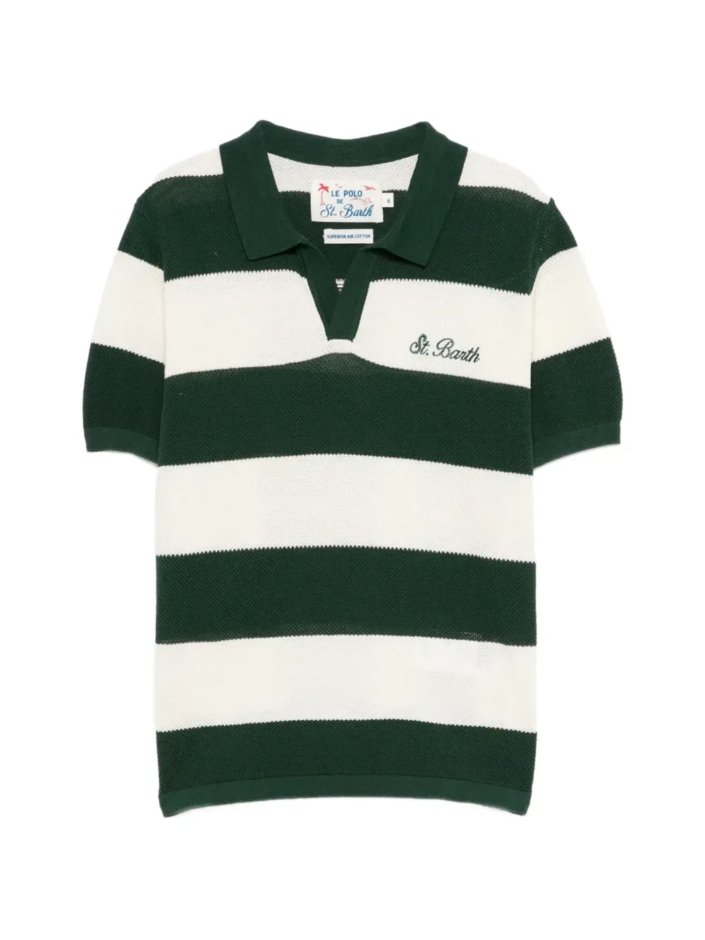 Футболка Sloan JR Stripes MC2 Saint Barth Kids, зеленый