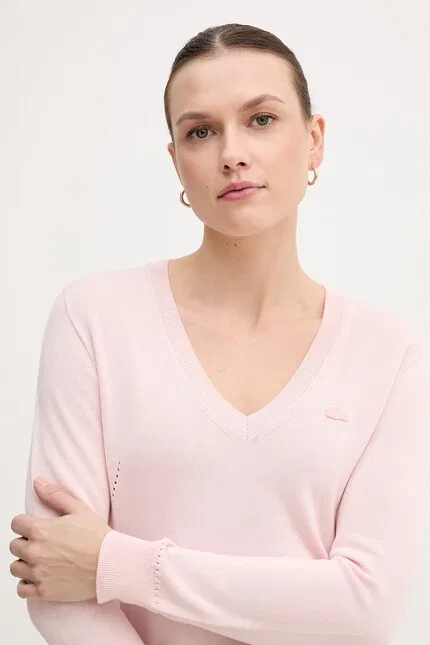 Свитер Lacoste, розовый — фото 4