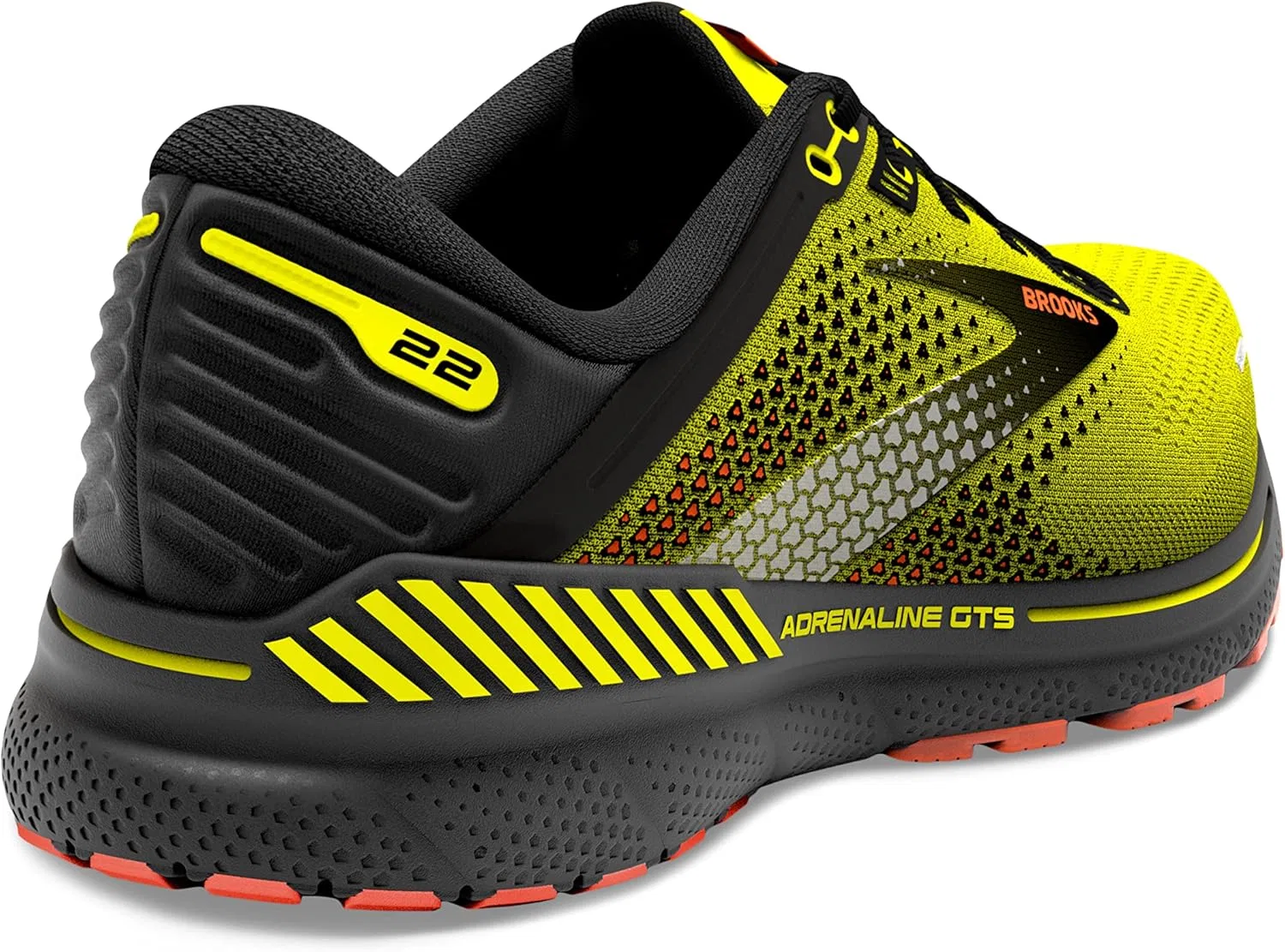 Мужские беговые кроссовки Brooks Adrenaline GTS 22, Nightlife Black Flame — фото 4