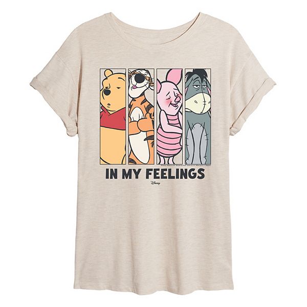 

Футболка Juniors' Winnie the Pooh in my feelings oversized Disney, Beige