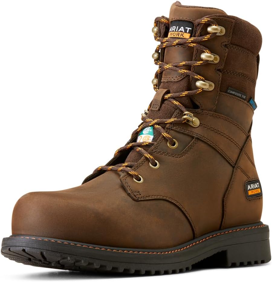

Мужские ботинки Ariat Rigtek 8 Csa с водонепроницаемым композитным носком, коричневый