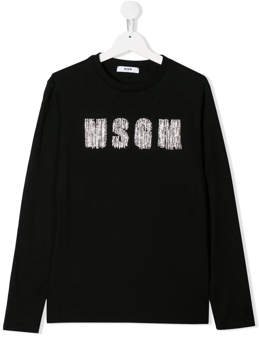 

Толстовка с кристаллами MSGM Kids, черный