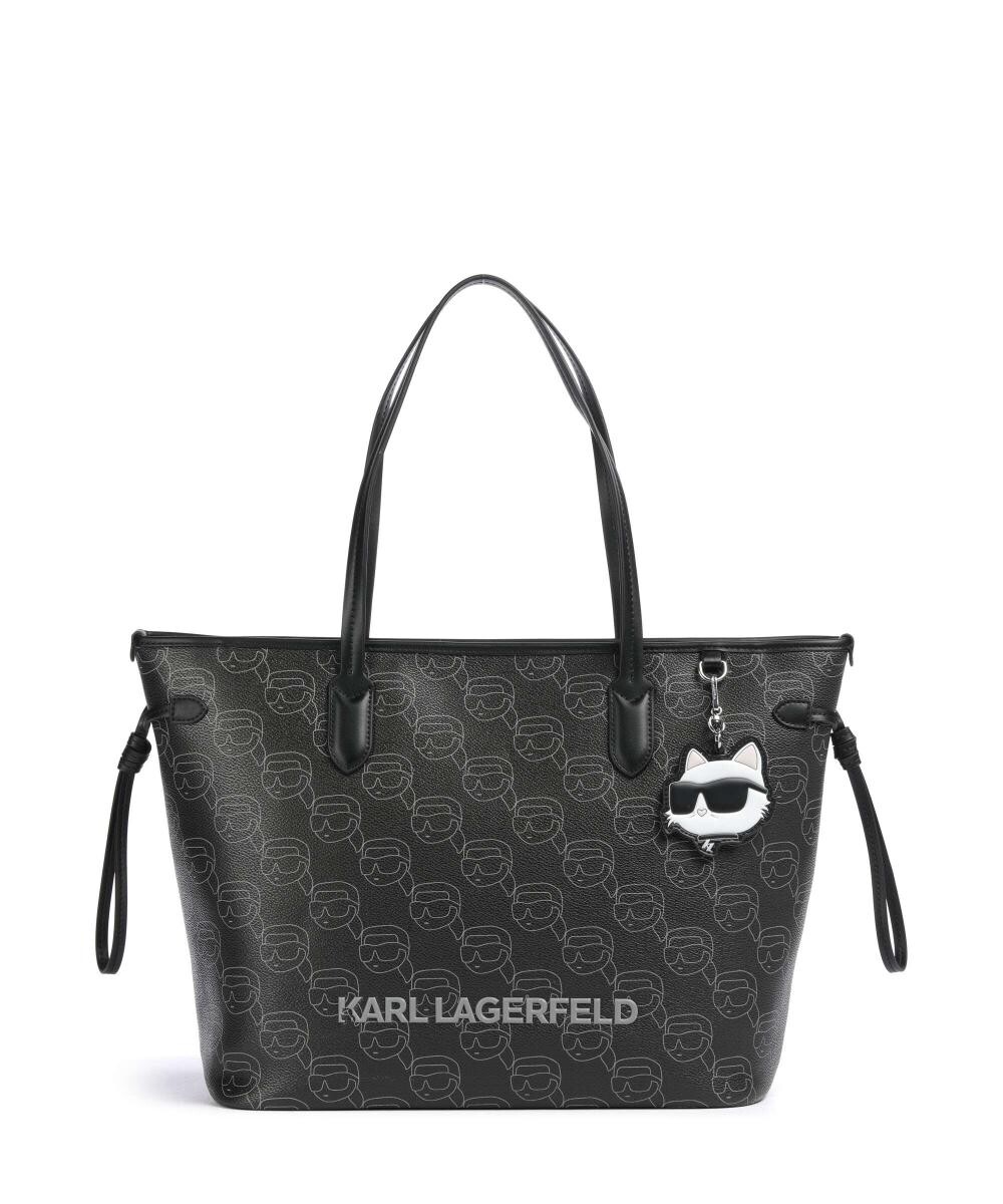 

Шоппер Ikon mono из искусственной кожи Karl Lagerfeld, черный