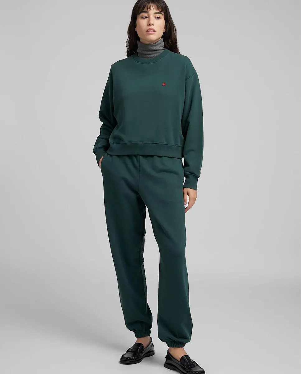 

Женская толстовка с круглым вырезом и вышивкой Replay, зеленый