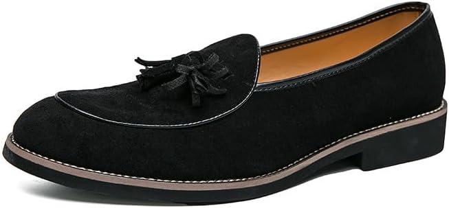 

Мужские замшевые лоферы с кисточками Santimon, классические туфли-слипоны для официальных мероприятий, свадебные лоферы под смокинг, черный