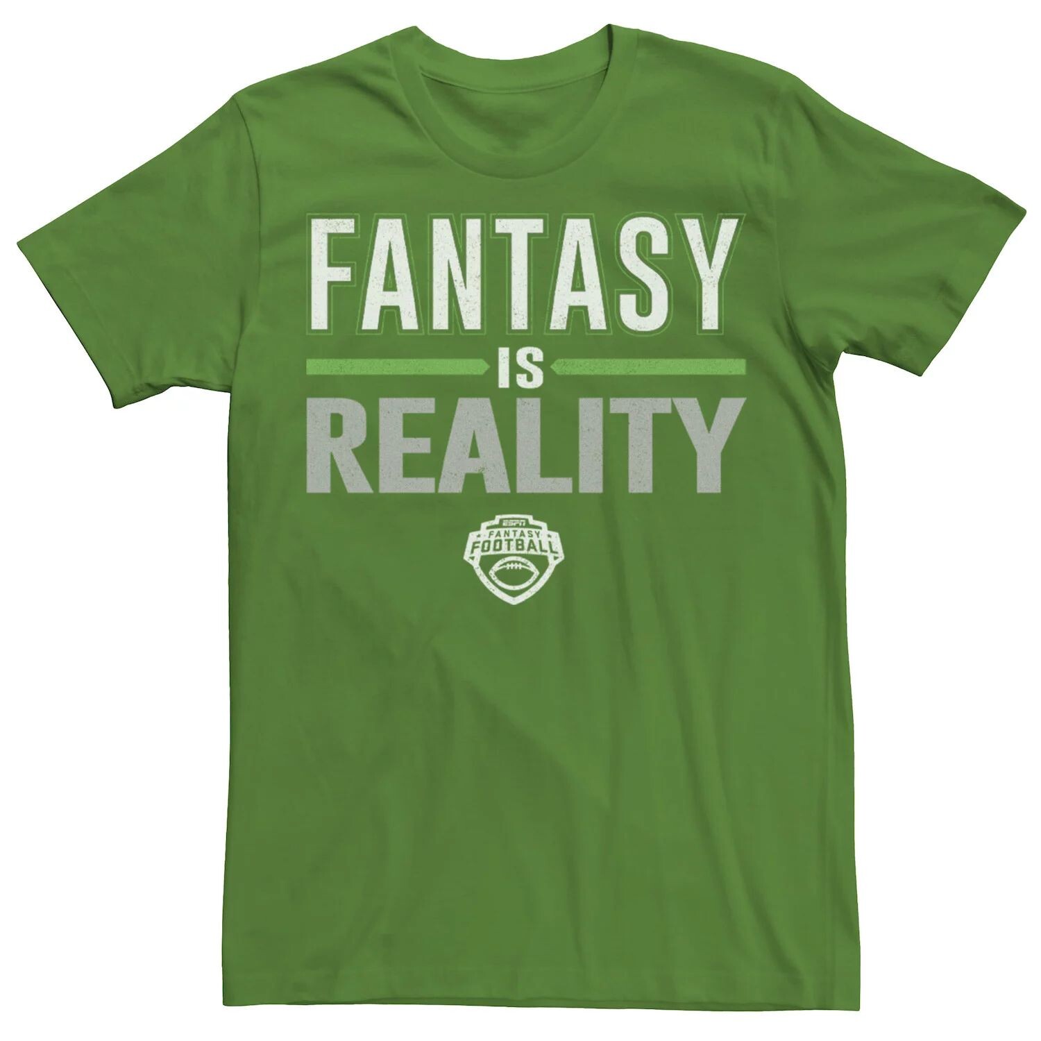 

Мужская зеленая футболка с логотипом ESPN Fantasy Football Fantasy Is Reality Licensed Character, Зеленый, Мужская зеленая футболка с логотипом ESPN Fantasy Football Fantasy Is Reality Licensed Character