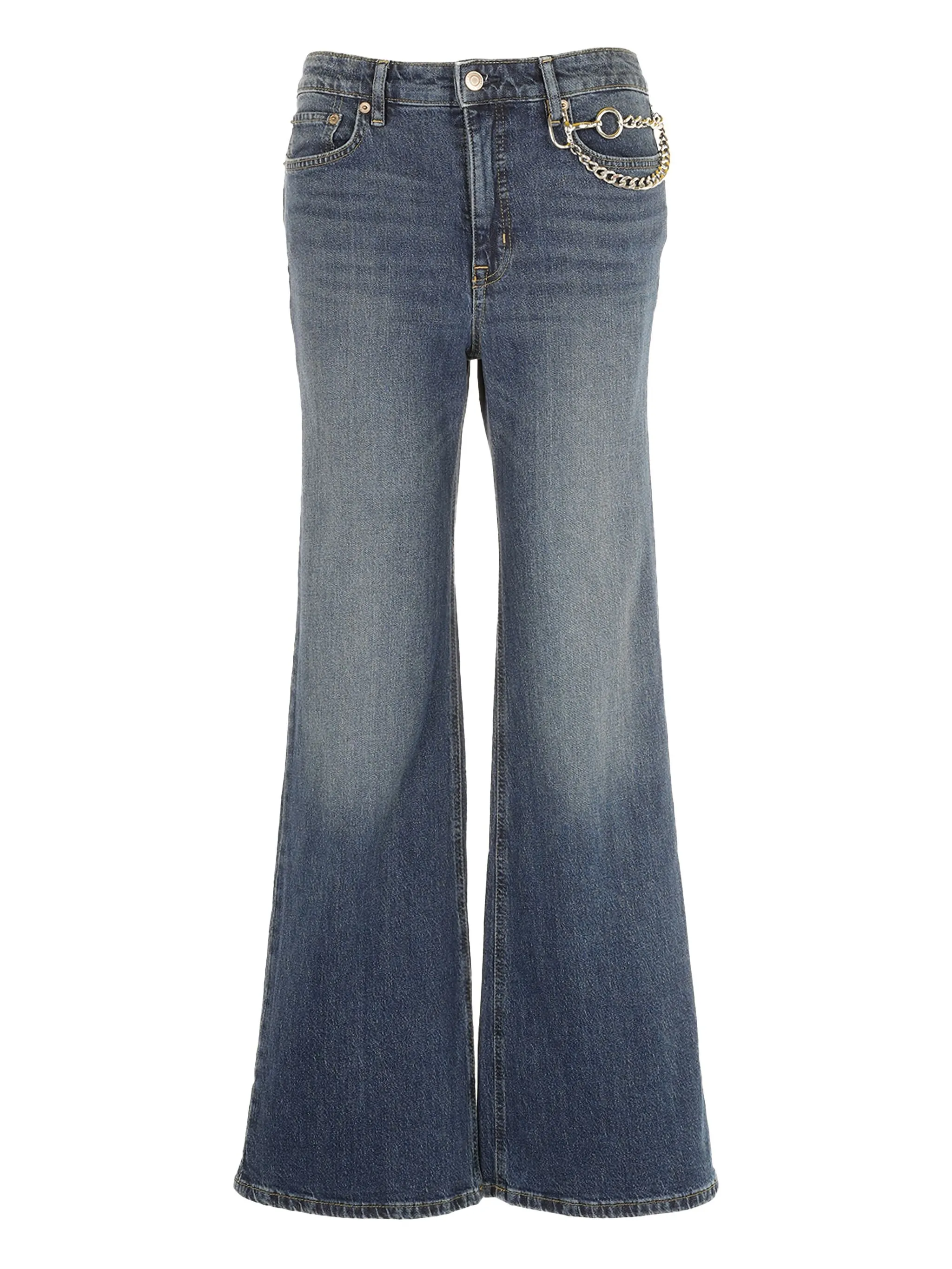 

Джинсы с цепочкой Lauren Ralph Lauren, синий