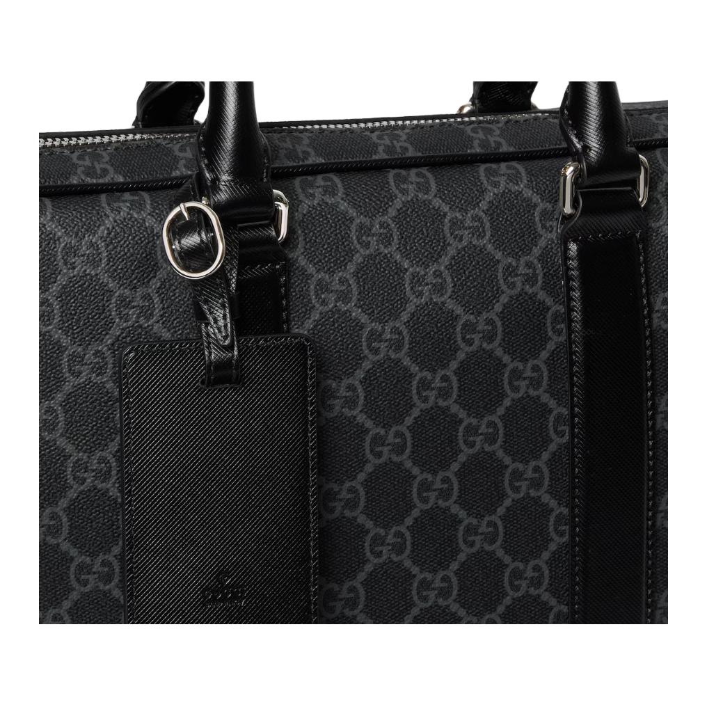 GUCCI Сумка GG Supreme GG Monogram Coated Fabric мужская черная — фото 4