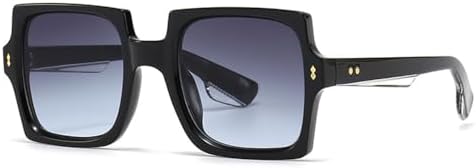 

Большие ретро-солнцезащитные очки 2027 года для женщин, с заклепками, в стиле панк, градиентные, с защитой от УФ-излучения UV400, большие солнцезащитные очки для мужчин MTZJH, 5