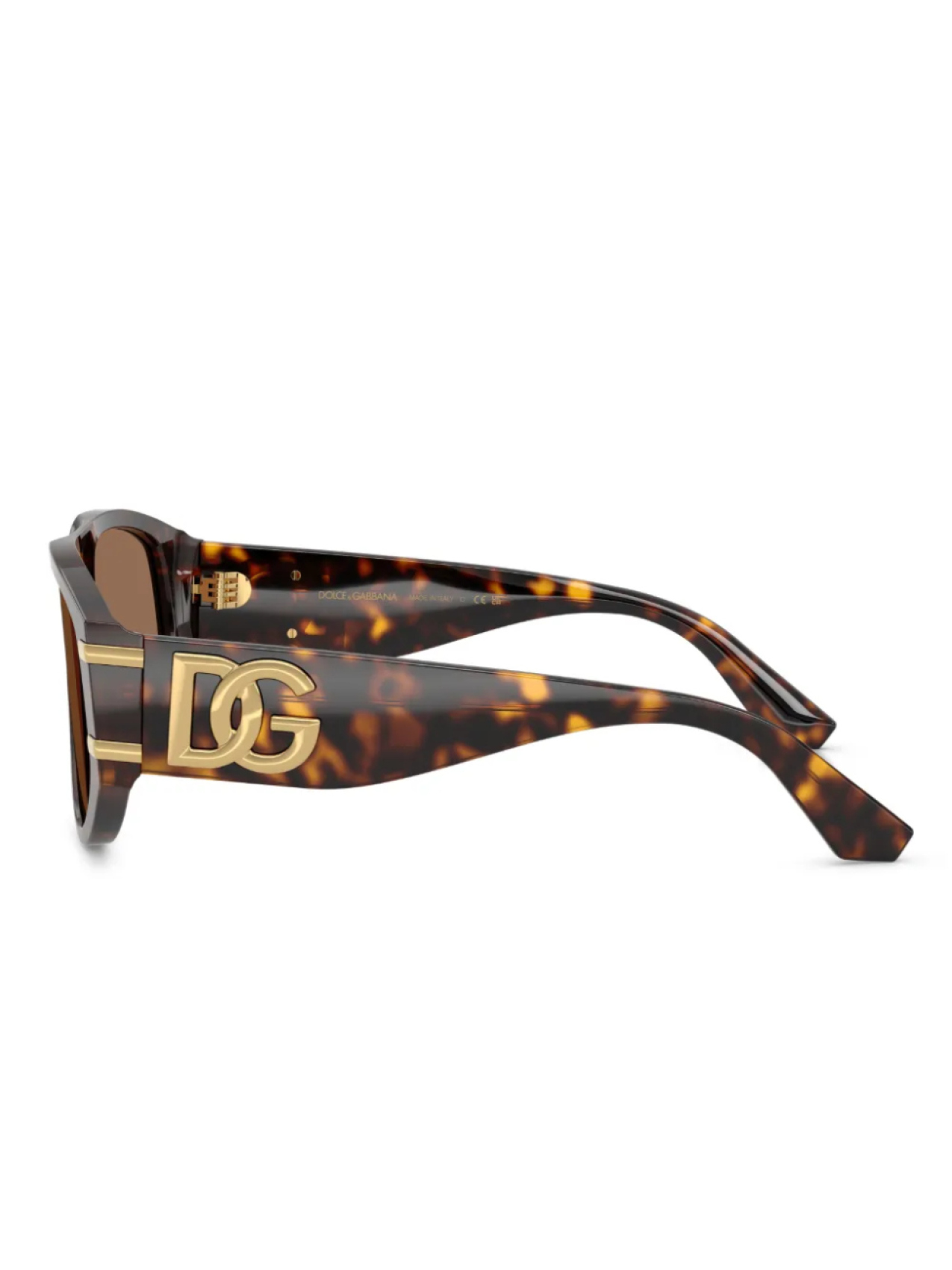 Dolce & Gabbana Eyewear солнцезащитные очки черепаховой расцветки, коричневый — фото 3