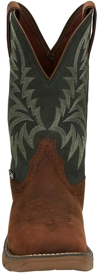 Мужские ботинки Justin Boot Company, орехово-коричневый, с верха из водяного буйвола, размер 11, лесной зеленый — фото 2