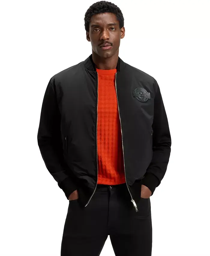 

Куртка мужская из хлопкового джерси Porsche x BOSS Hugo Boss, черный