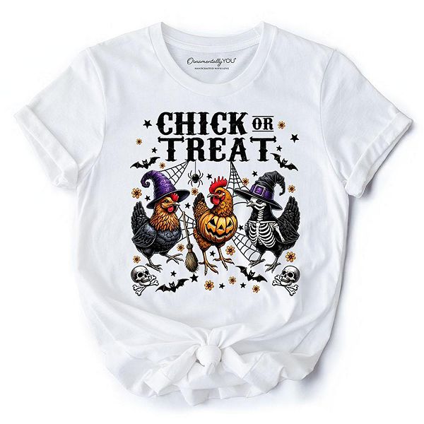 

Футболка Chick or treat с курицей, смешная фермерская на Хэллоуин Ornamentallyyou, White, Белый, Футболка Chick or treat с курицей, смешная фермерская на Хэллоуин Ornamentallyyou, White