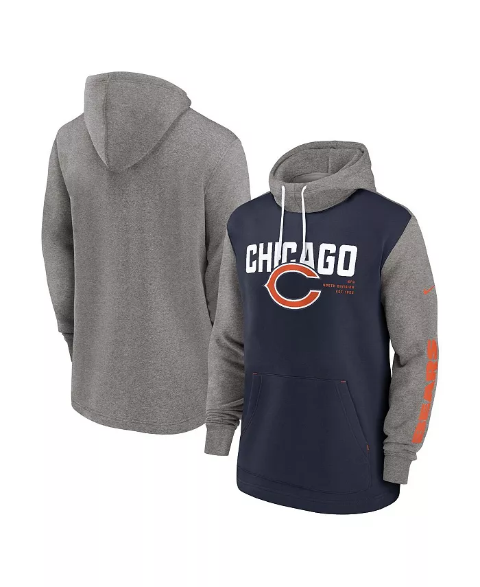 

Мужской синий худи с цветными блоками Chicago Bears Nike